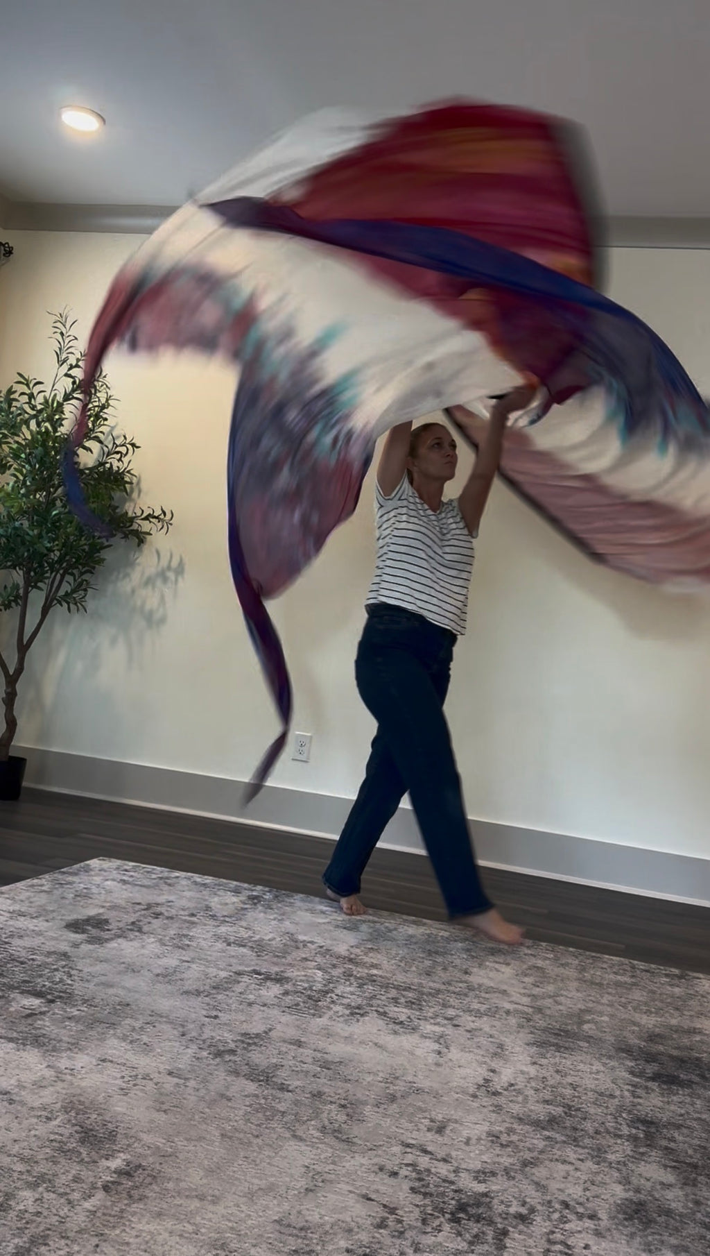 First Love | Two-Layer Silk Worship Flags | 55" x 90"