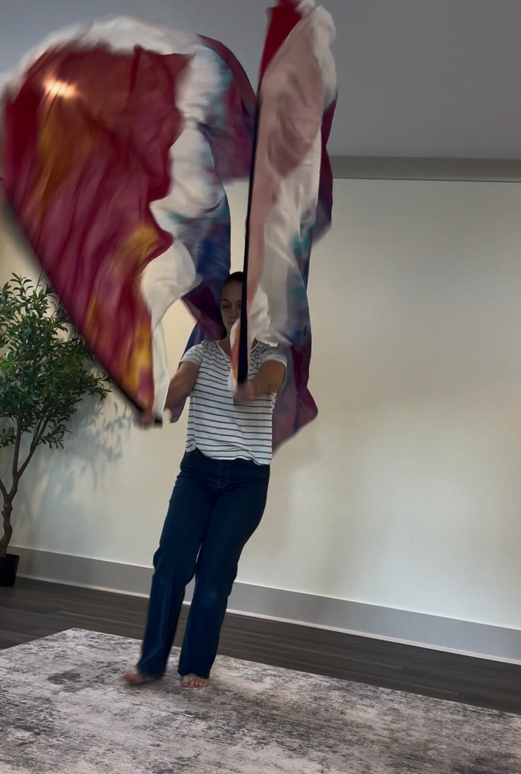 First Love | Two-Layer Silk Worship Flags | 55" x 90"