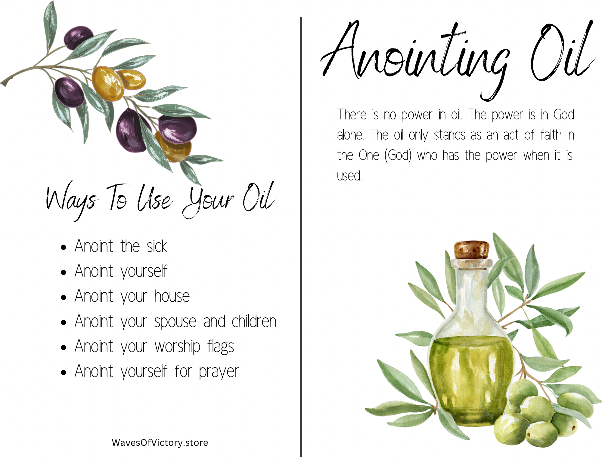 Prayerfully Prepared Anointing Oil | Organic Olive Oil for Prayer, Worship & Consecration