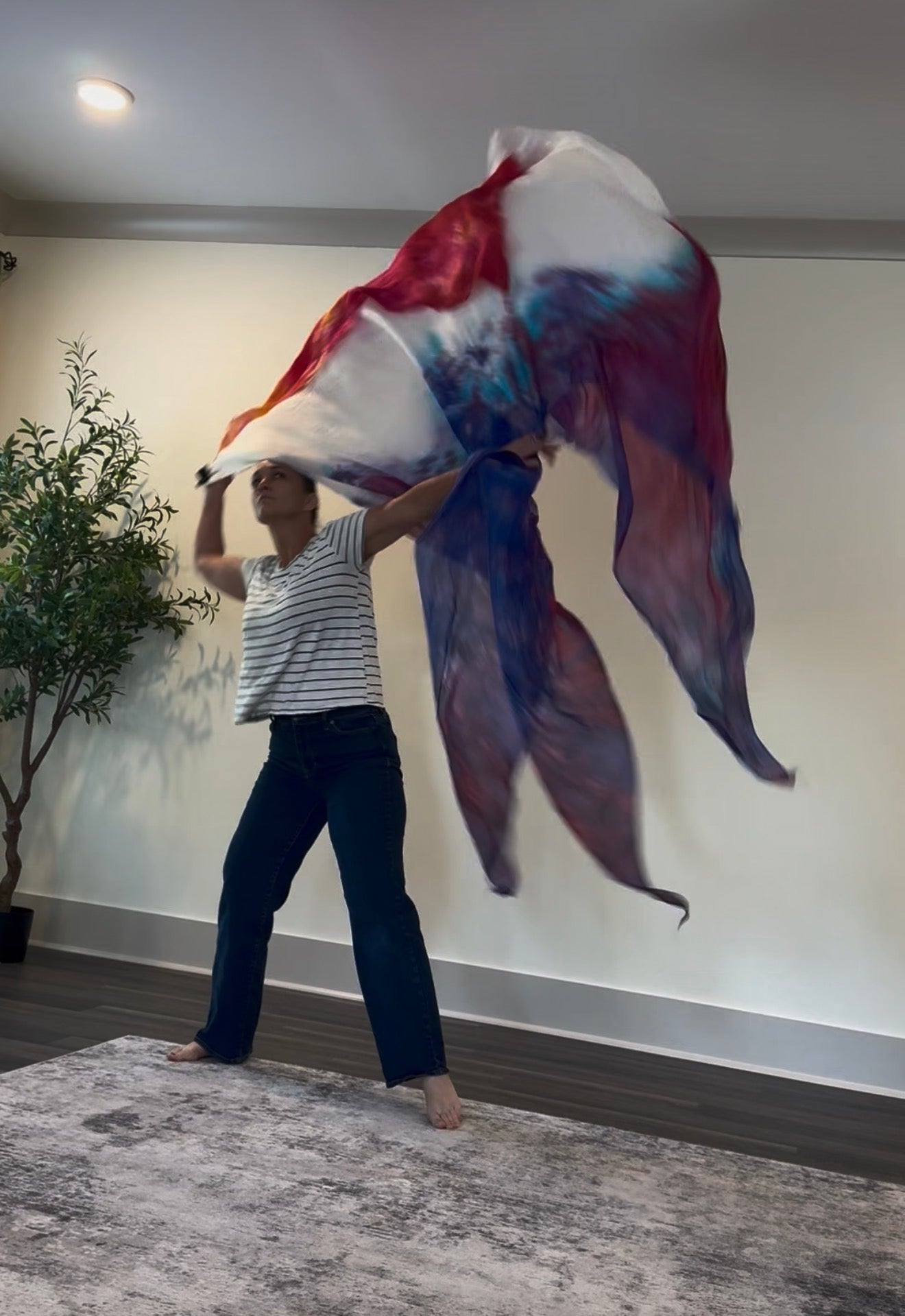 First Love | Two-Layer Silk Worship Flags | 55" x 90"