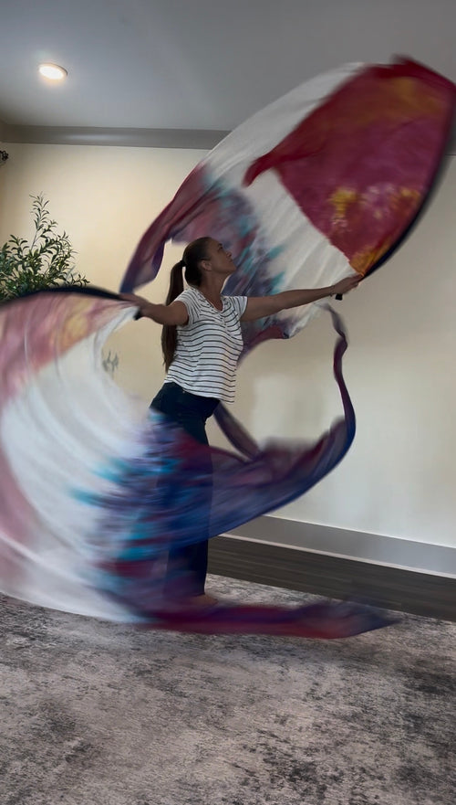 First Love | Two-Layer Silk Worship Flags | 55" x 90"