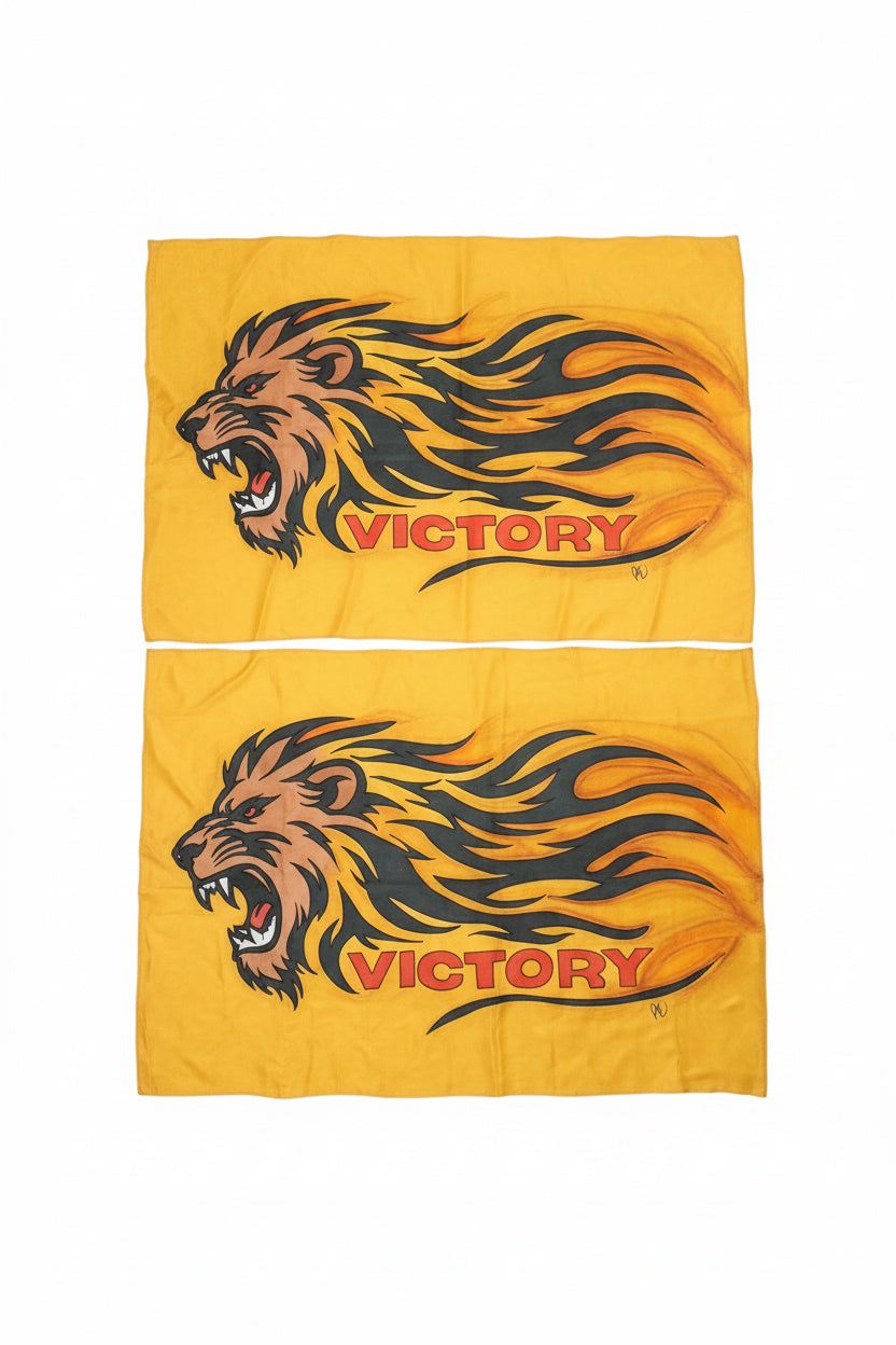 Victory Worship Flags | Hand-Painted | Made to Order