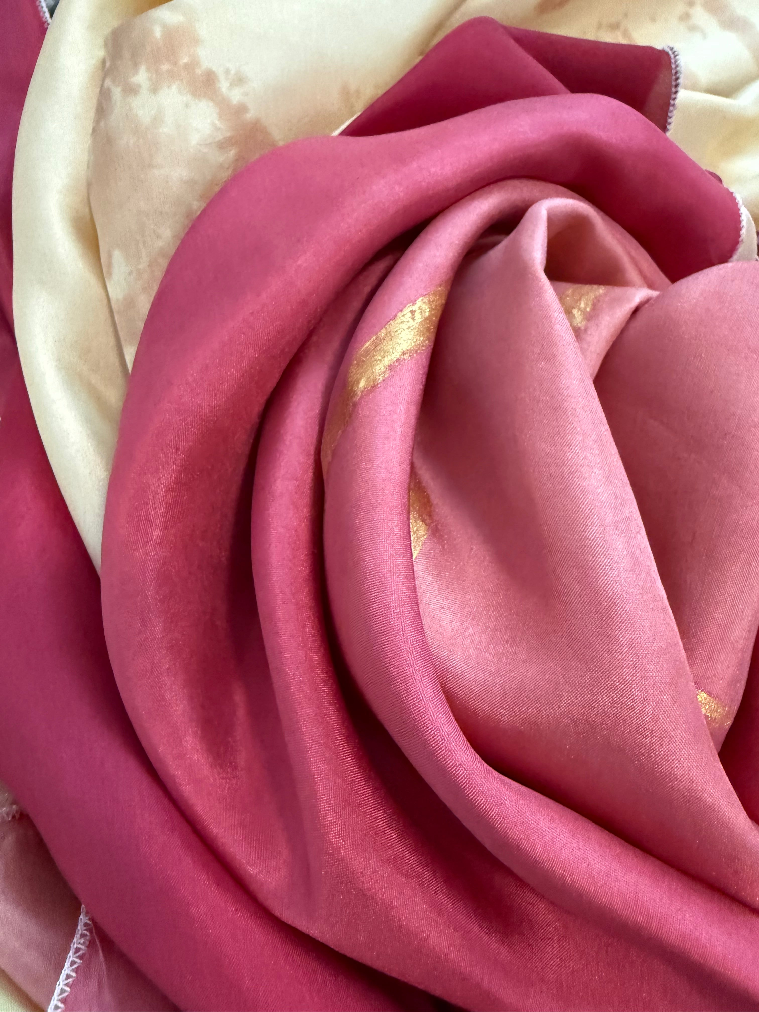 Alabaster Box Silk Worship Flags | Hand-Dyed Double Layer Worship Dance Flags