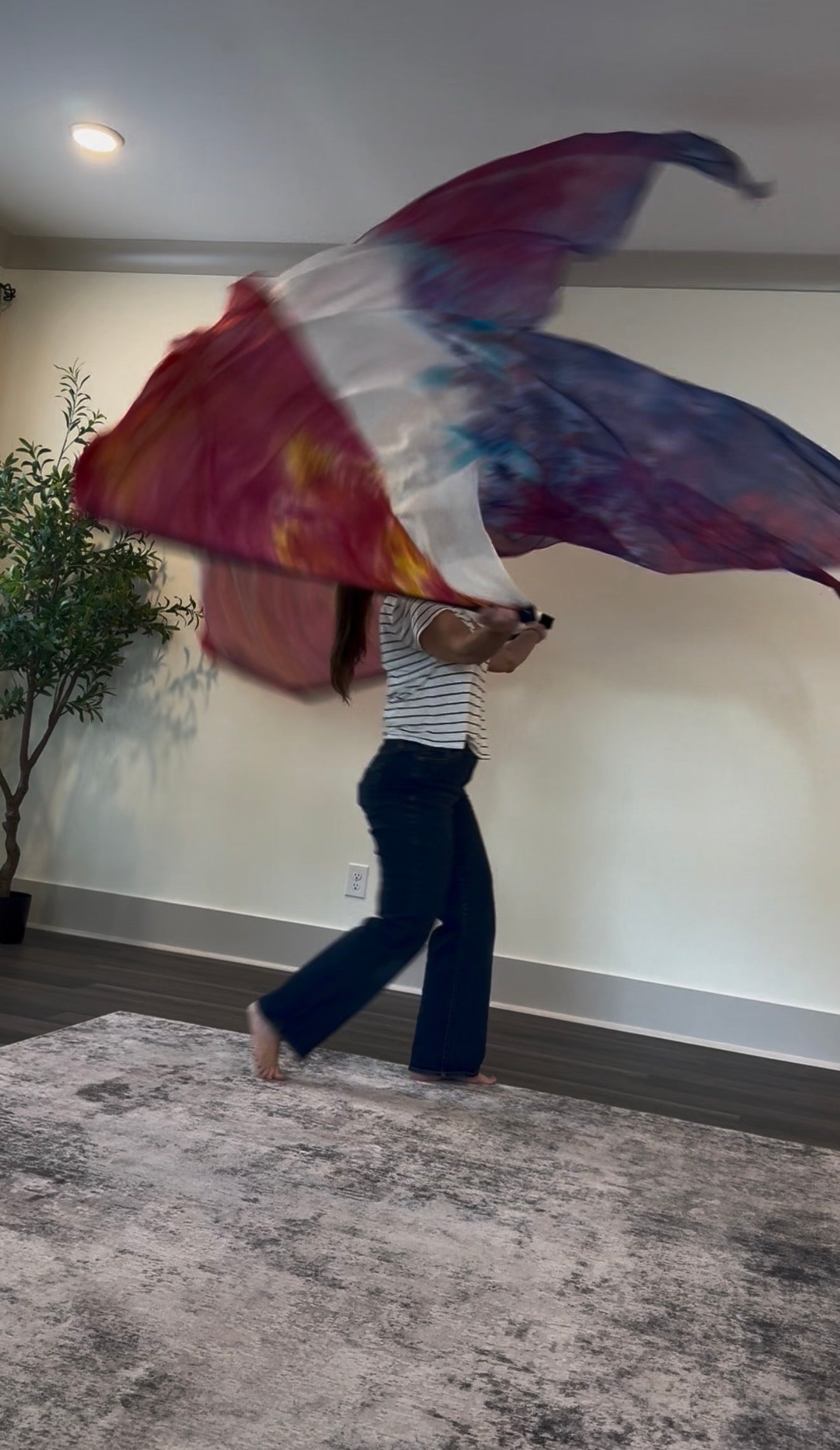 First Love | Two-Layer Silk Worship Flags | 55" x 90"