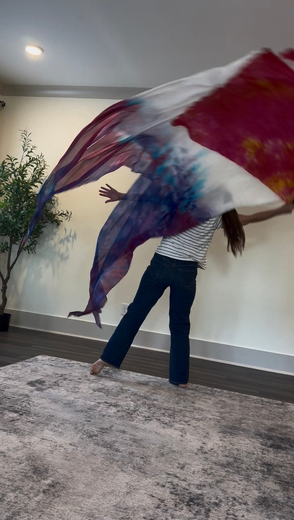 First Love | Two-Layer Silk Worship Flags | 55" x 90"