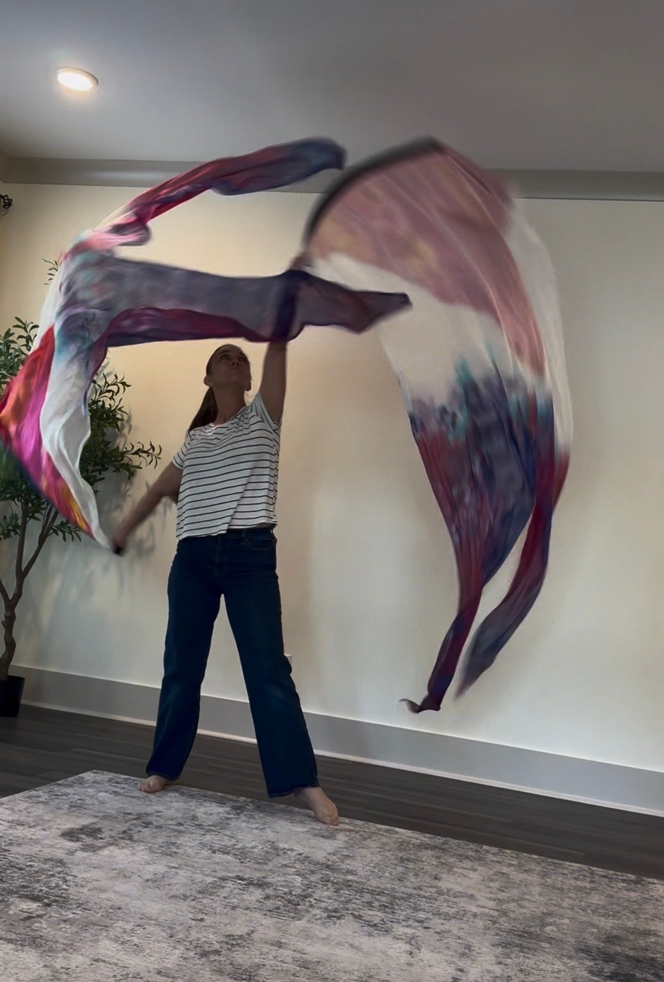 First Love | Two-Layer Silk Worship Flags | 55" x 90"