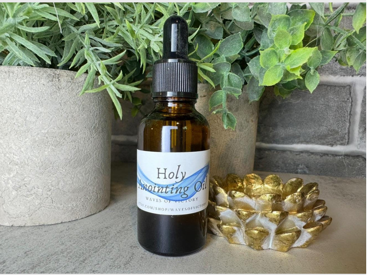 Prayerfully Prepared Anointing Oil | Organic Olive Oil for Prayer, Worship & Consecration