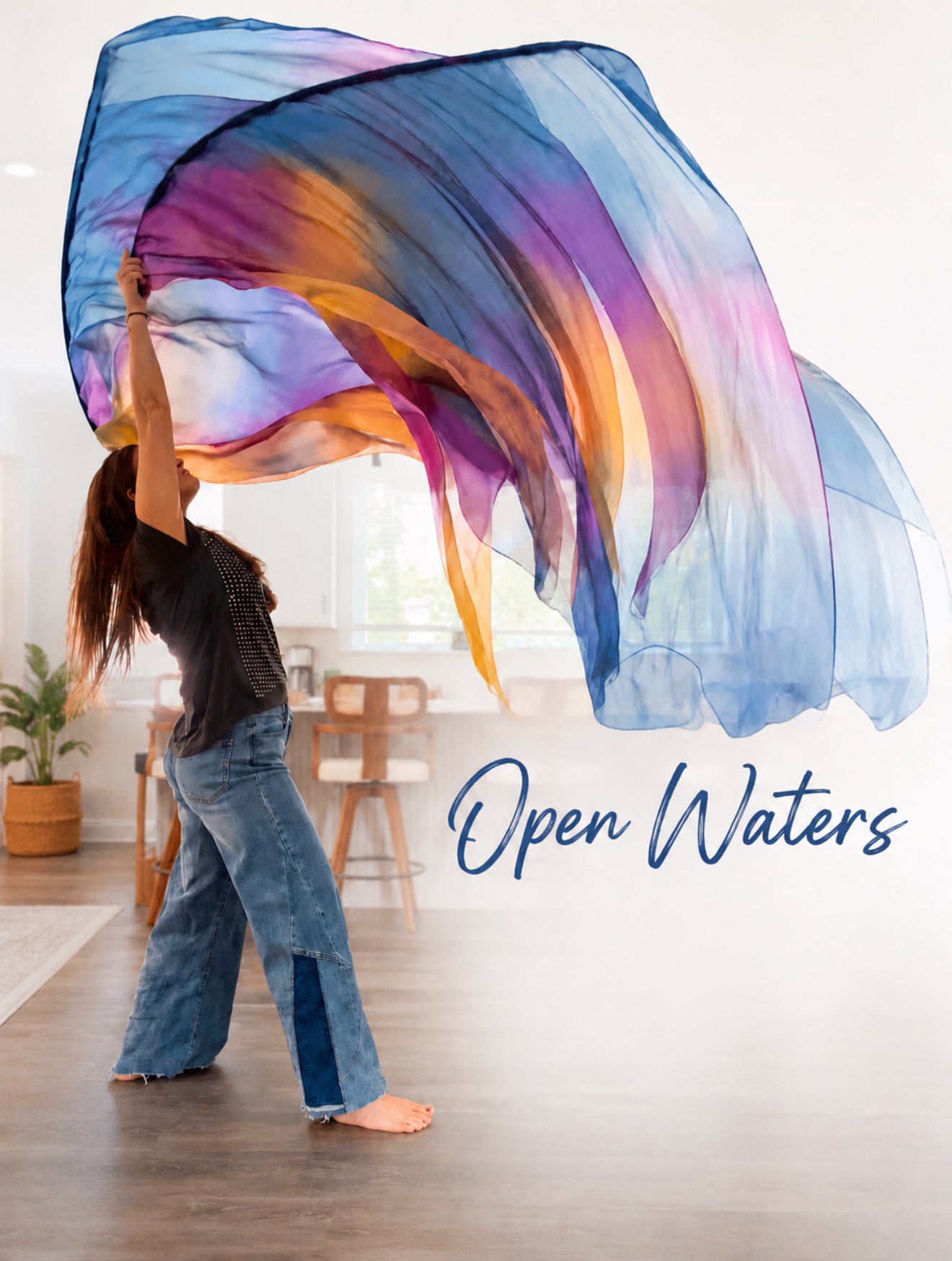 Open Water | Double-Layer Silk Worship Flags | Christian Praise & Worship Flags